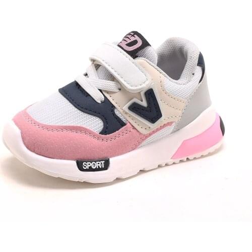 Autumn Kids Sneakers Fashion Mesh Breathable Boys Sport Shoes New Children Casual Shoes Warm Girls Running Shoes SYR009