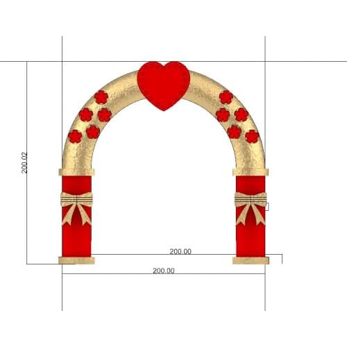 Indoor taller inflatable party arch with logo print for kids sport event