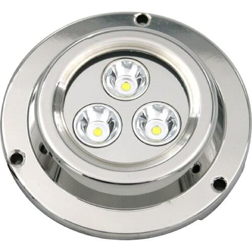 DC10-30V 9W Round 316L Stainless Steel Waterproof Underwater Boat Light For Docks Pons Swimming Ponds Fountains Marine Lighting