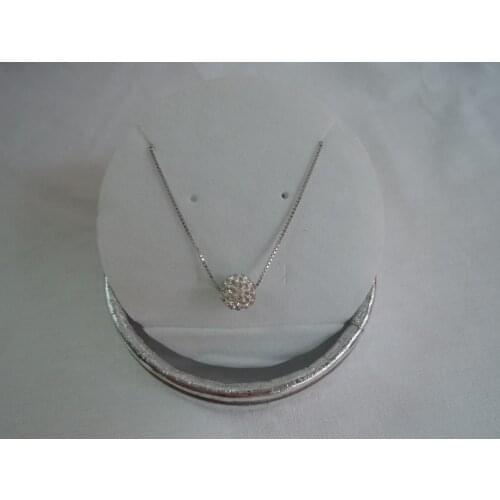 Fashion necklace made of shamballa beads and s925 siliver