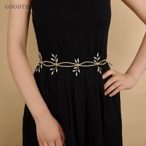 Fashion Wedding Bridal Belts With Rhinestone Wedding Sash Belt For Bride Accessories Thin Belts For Women Girl Party Dress Up