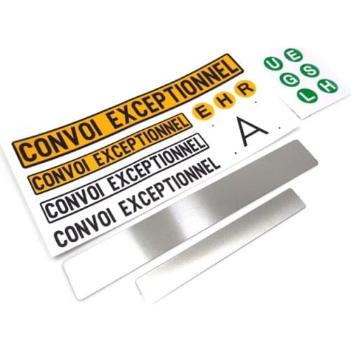 Toy Truck Body Shell Stickers Decals Set For Car 1/14 Rc Tractor Trailer Truck Tamiya Lesu 8x8 6x4 4x2 Actros Arocs Parts