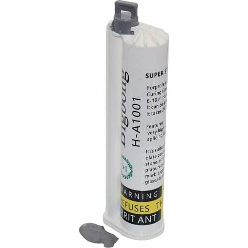 Grey 10:1 Glue Adhesives 75ml AB Glues Two-Component Strong Adhesive for Manual Caulking Gun 75ml 10:1 AB Glue Gun Dispenser