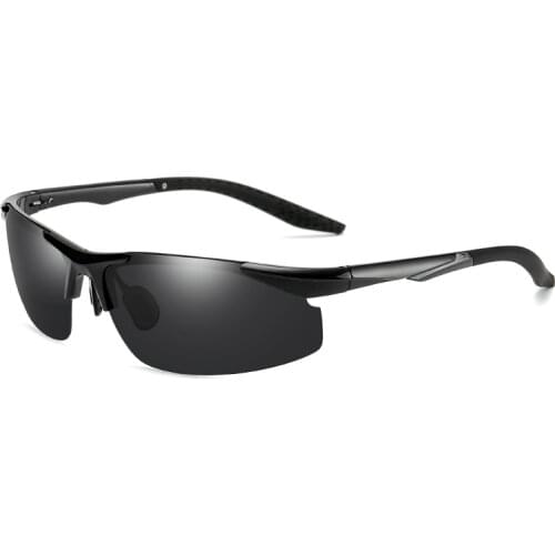 2019 Sports Polarized Rimless sunglasses TR90 Ultralight Mirror sun glasses for men and women Driving Night Vision Sunglasses UV