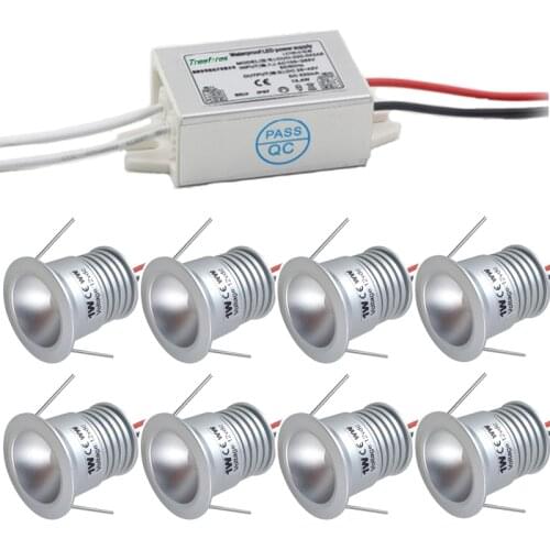 25mm Remote Dimmable RGB 1W DC12V IP65 Mini LED spotlight + IP67 Transformer Regulator Outdoor Garden Party Star Spot Lighting