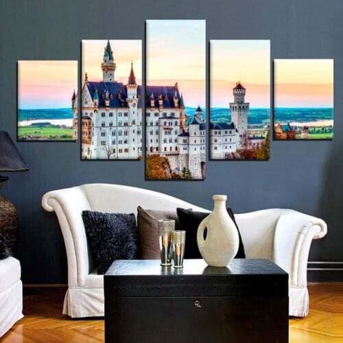 World Famous Architecture Beauty HD Five Wall Painting Decorative Painting Anime Posters Wall Decor Anime Decor Room Decor