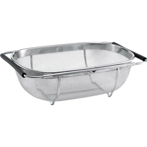 Retractable Drain Basket Rack Stainless Steel Sink Dish Rack Vegetables Basket Kitchen Sink Accessories Drain washing basket