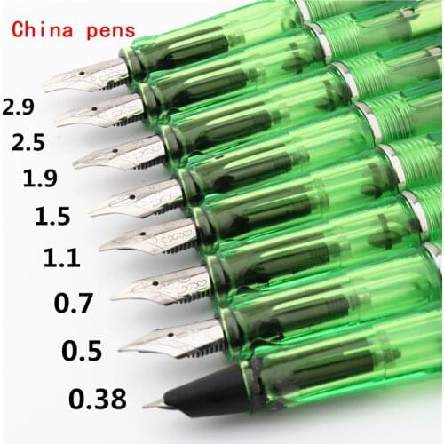 High quality Jinhao Transparent green Business office Fountain Pen school supplies Student ink pens