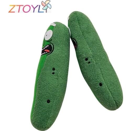 1PC Cute Pickle Rick 20cm Plush Stuffed Doll Funny Soft Pillow Face Stuffed Doll Toys For Girls Boys Birthday Gifts Kids