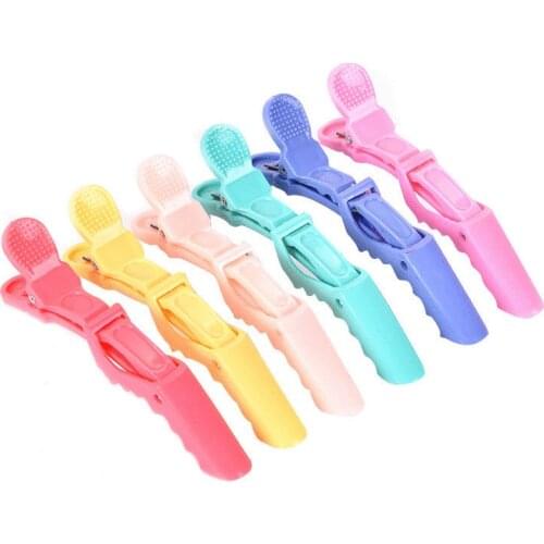1PCS Hair Section Clips Crocodile Clips Hairpins Salon Fix Hair Clamps Hairdressing Tool Plastic Grip Crocodile DIY Accessories
