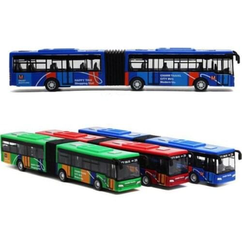 18cm Childrens Metal Diecast Model Vehicle Shuttle Bus Cars Toys Small Baby Pull Back Toy Gift for Children Kids Boy Xmas Gifts