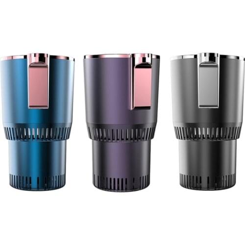 2 IN 1 Car Hot and Cold Cup Mini Warmer Auto Hot and Cold Cup Semiconductor Cooling Refrigeration Heater Warm Cup