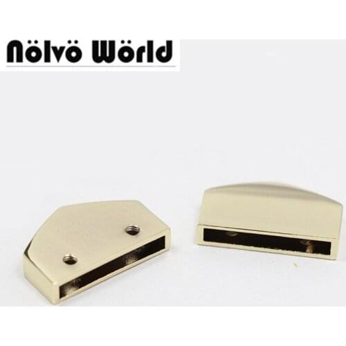 20pcs 4 colors 2.5cm 1 inch strap decoration end clips by screws,high quality straps tail clasp hardware in screws