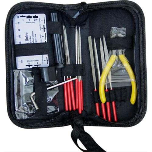 Guitar Accessories Stainless Steel Care Kits Guitar Repair Sets With Box Guitar Repair Cleaning Sets Guitar Grinding