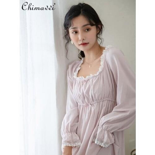 Женские ночные сорочки с кружевом Chimavvi China At AliExpress