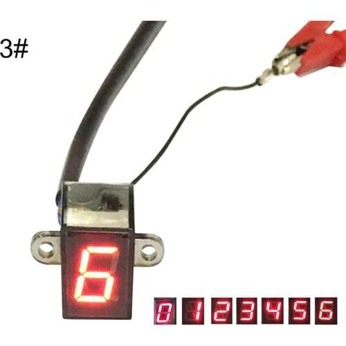 12V Universal Motorcycle Digital LED Gear Indicator Shift Sensor Display Motorcycle Accessories