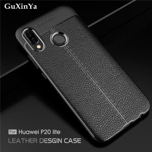For Huawei P20 Lite Case For Huawei Nova 3e Cover Luxury Leather ShockProof TPU Protective Case For Huawei P20 Lite / Nova 3e