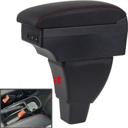 For Toyota ist armrest box double layer with usb interface