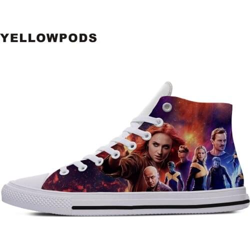 Customized Your Own Logo/Photo/Image Pattern New Movie X-Dark Phoenix Breathable Men Flats Shoes Fashion Brand Diy Your Shoes
