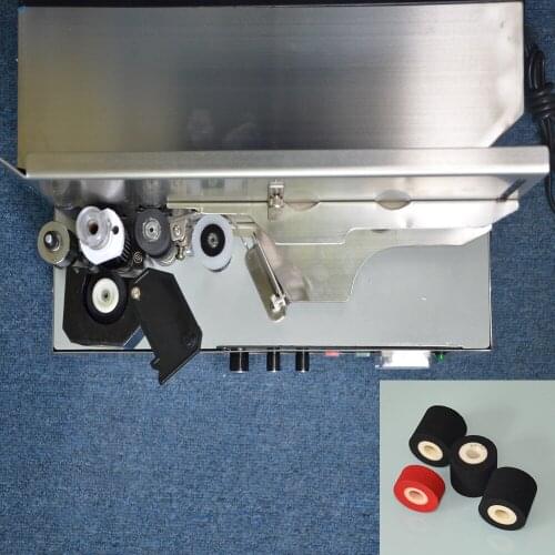 Hot sale my380 hot ink roller date coding machine on pharmacy and food industry with 12 pcs hot roll samples
