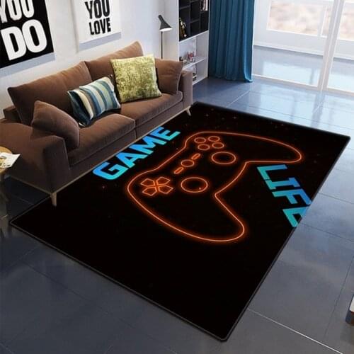 Gamer Controller Area Rugs Non-Slip Floor Mat Doormats Home Runner Rug Carpet for Bedroom Indoor Outdoor Kids Play Mat