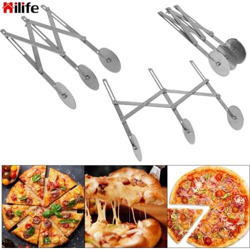 Pizza Tools Baking Tools Dough Divider Pizza Pastry Peeler 3 Wheels Cutter Stainless Steel Flexible Roller Blade