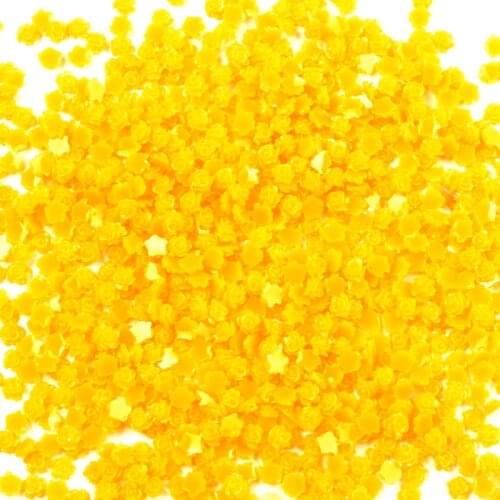 LF 1000Pcs Yellow Resin Flower 5mm Decoration Crafts Flatback Cabochon Embellishments For Scrapbooking Cute Diy Accessories