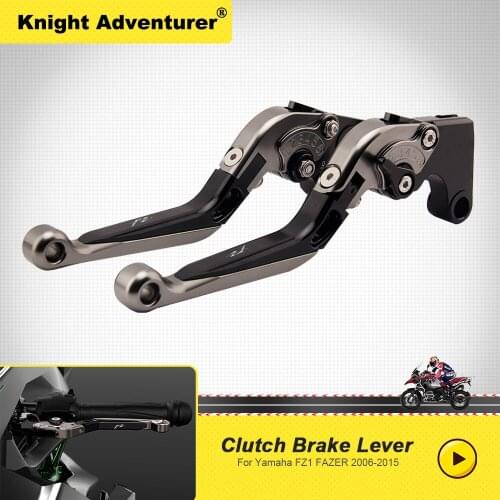 For YAMAHA FZ FZ1 FAZER 2006-2015 07 08 09 10 11 12 13 14 Motorcycle Accessories Extendable Folding Brake Clutch Levers LOGO FZ