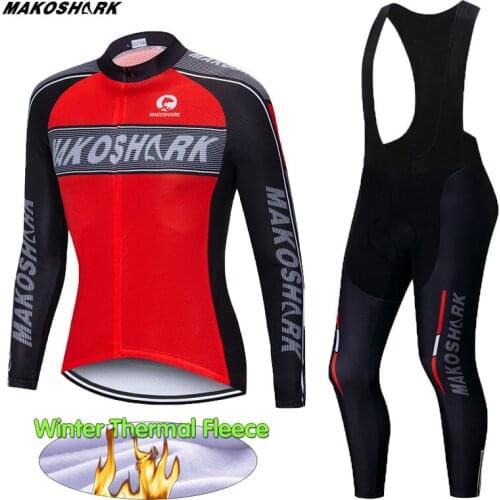 New Arrival Winter Thermal Fleece Cycling Clothing Set Racing Bike Wear MTB Jerseys Set Cycling Sets Mens Cycling Jersey Sets