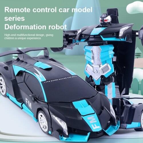 New Transformation RC Robot Car Gesture Induction 2 In 1 Remote Control Car Deformation Robots Models Toys For Kids Xmas Gift