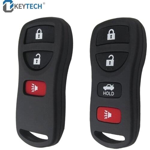 OkeyTech 3/4 Buttons Remote Car Key Shell Case Cover Fob For Nissan Altima Maxima 350Z Armada 2004 2005 2006 2007 2008 2009