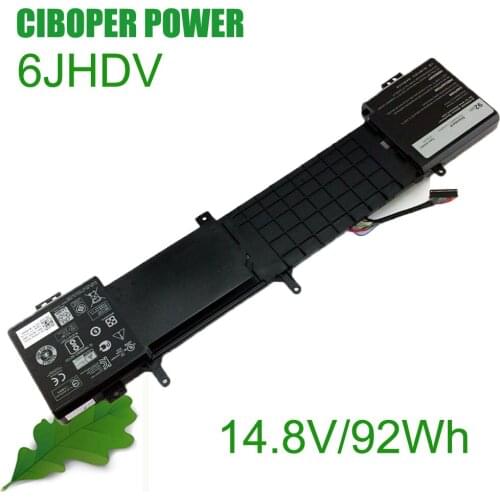Original Quality Li-ion Laptop Battery 6JHDV YKWXX 5046J P43F 05046J For 17 R2 R3 (14.8V 92Wh)