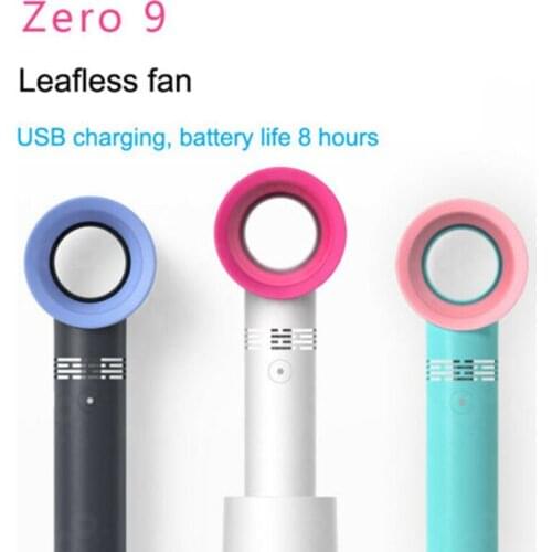 Portable Bladeless Fan Handheld Usb Rechargeable Mini Cooler No Leaf Handy Cooling Fan Air Cooler Fan Outdoor Office Desktop Fan