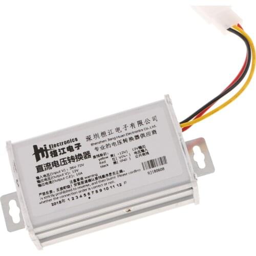 DC/DC Converter Regulator Reducer 36V-72V Step Down to DC 12V 10A 120W Waterproof Power Supply Transformer Volt Module