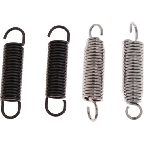 2PCS Steel Drum Pedal Hammer Mallet Springs Drum Accessory Silver/Black 55mm