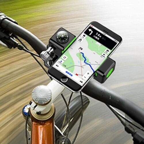 Bicycle Phone Holder Rack Bicycle Computer Camera Holder Bike Handlebar Cycling Lighting 3 Modes Outdoor Sport Go Pro Holders