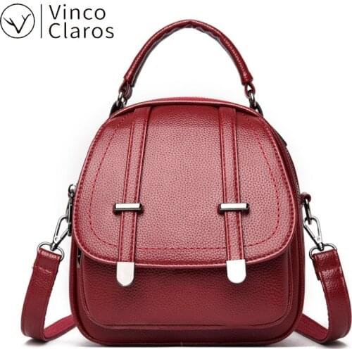 High Quality Leather Mini Backpack Purses for Women Travel Back Pack Small Cute Bagpack Mochilas Para Mujer Luxury Designer Bags