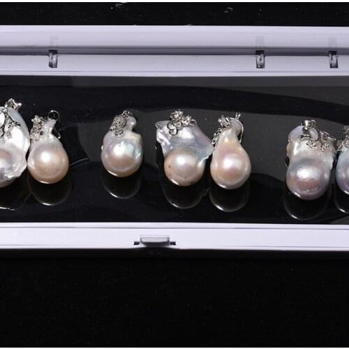 Baroque Pearl S925 Sliver Irregular Shape Loose Beads for DIY Jewelry Sweater Chain Choker Necklace Pendant Handmade Accessories