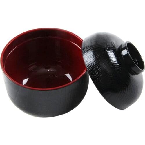 1/2PC Kitchen Small Bowl Miso Bowl Japanese Style Cover Small Soup Bowl Japanese Style Miso with Lid Soup Bowl Ramen Bowl
