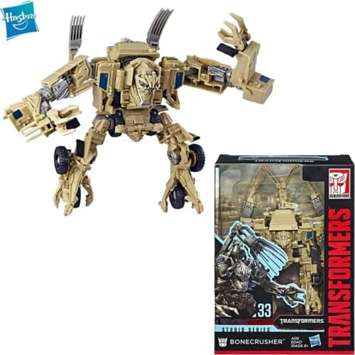 Anime Original Hasbro Transformers Toys Voyager Class Movie Studio Series SS33 Bonecrusher Anime Action Figures Toys PVC 18cm