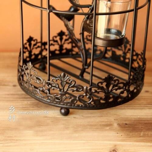 C Iron Birdcage large wedding candle wedding gift return Mind