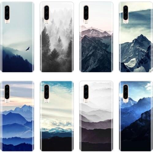 TPU Phone Case For Huawei P30 Lite Pro P20 Lite 2019 Silicone Travel Mountain Back Cover For Huawei P Smart Z P Smart Plus 2019
