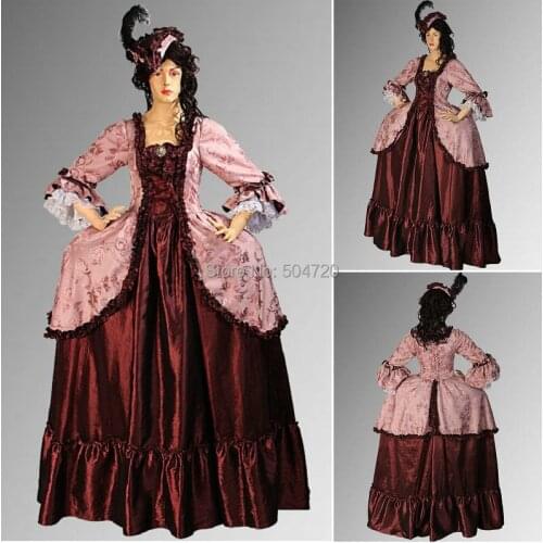 Custom-madeR-766 Vintage Costumes 1860s Civil War Southern Belle Ball wedding Dress/Gothic Lolita Dress Victorian dresses