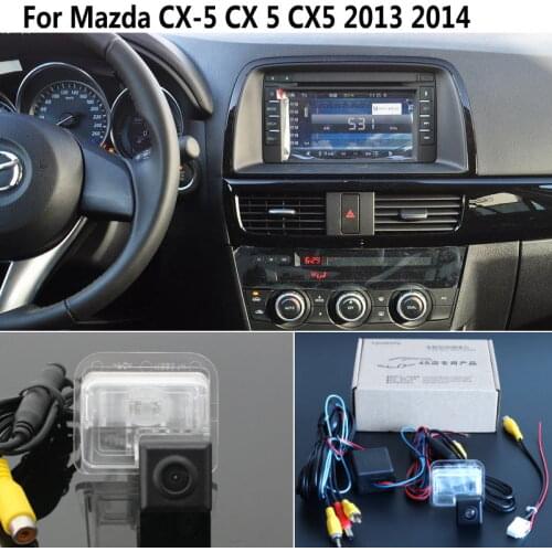 For Mazda CX-5 CX 5 CX5 2013 2014 RCA & Original Screen Compatible With AUTO Rear View Camera Back Up Reversing Camera HD CCD