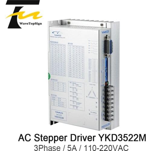 YAKO Stepper Motor Driver YKD3522M 3Phase for Voltage Range 110V-220VAC Current 5A Frequency 400KHz