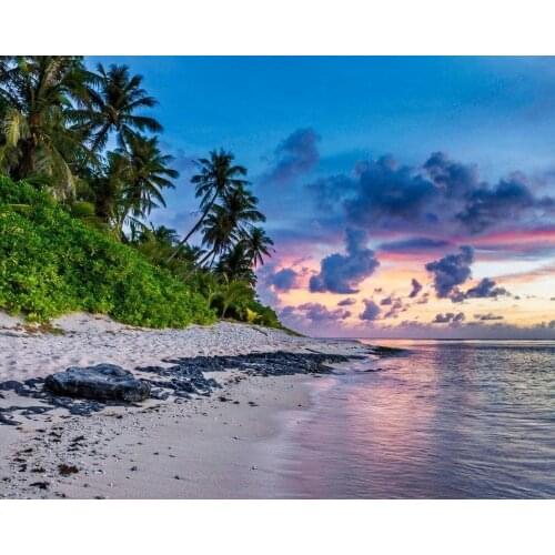 GATYZTORY 60x75cm DIY Painting By Numbers Sunset Seascape HandPainted Oil Painting Canvas Colouring Artwork Adults Fun at Home