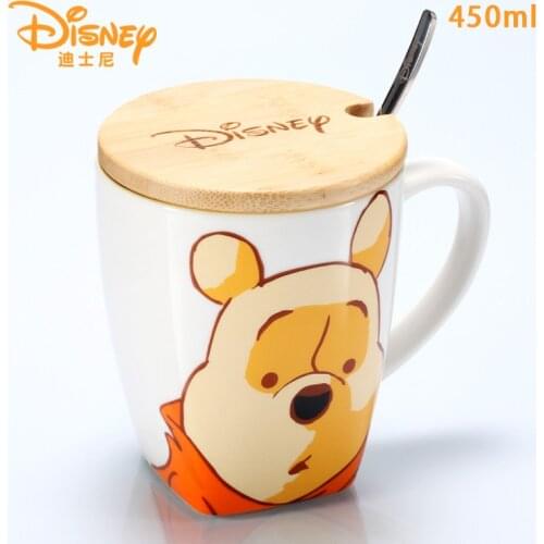 Disney Winnie the Pooh Cartoon Water Cup Coffee Milk Tea Breakfast Ceramic Mug Home Office Collection Cups Festival Gifts