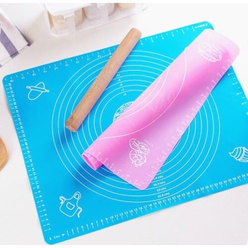 Kitchen Gadget Nonstick Silicone Baking Mat Thickening Flour Rolling Scale Mat Kneading Dough Pad Baking Pastry Bakeware Liners