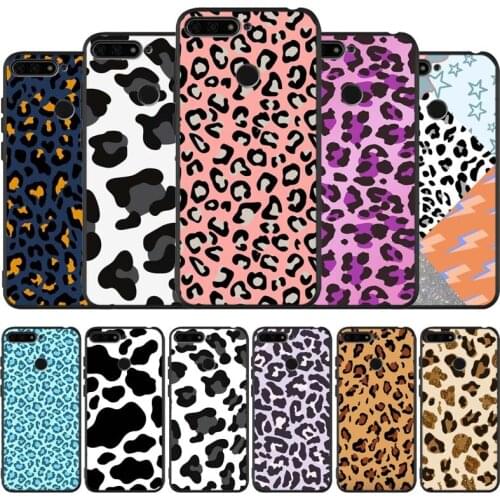 Leopard Black Silicone Phone Case For Honor 30 20 Pro 8X 9X X10 10 20 Lite 10i Nova 5T Y6 7 9 Prime 2019 TPU Cover