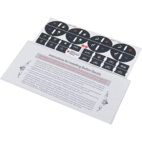 AC Dash Button Repair Kit Decal Stickers For Silverado Sierra tahoe Chevrolet